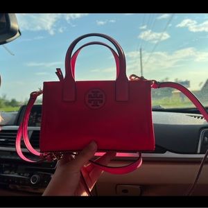 Tory Burch Hot pink Mini Ella Bio tote